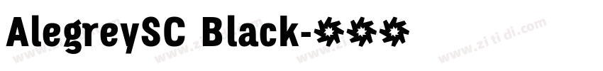AlegreySC Black字体转换